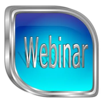 Webinar Button - 3D illustration Stockillustratie
