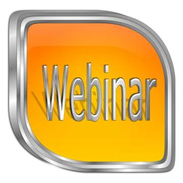 Webinar Button - 3D illustration Stockillustratie
