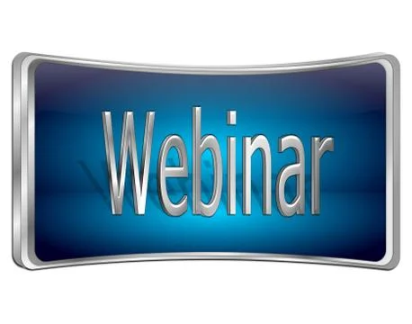 Webinar Button - 3D illustration Illustrazione stock