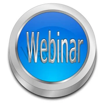 Webinar Button - 3D illustration Stock Illustration