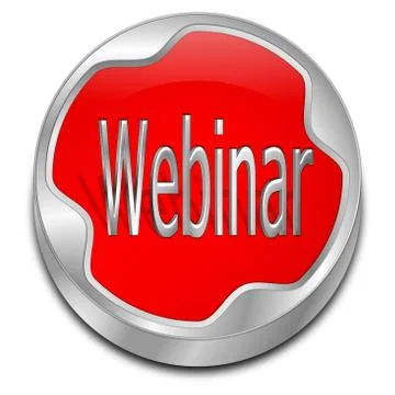 Webinar Button - 3D illustration 스톡 일러스트
