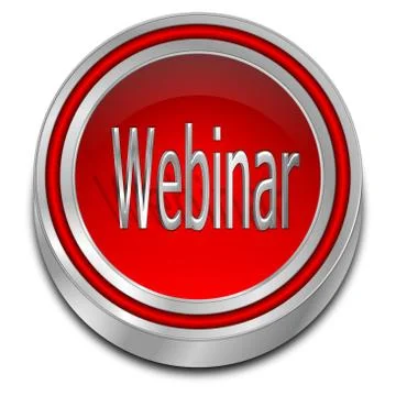 Webinar Button - 3D illustration 스톡 일러스트