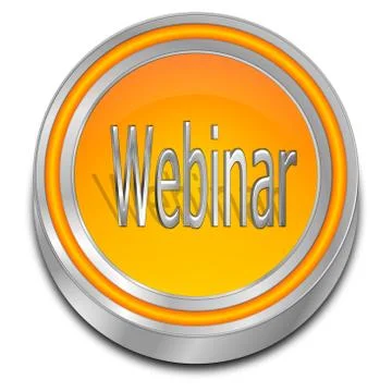 Webinar Button - 3D illustration Stock Illustration