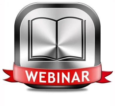 Webinar button Stock Illustration
