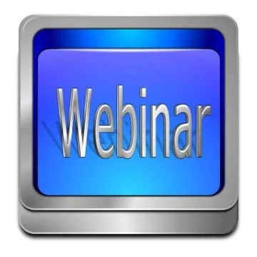 Webinar button Illustrazione stock