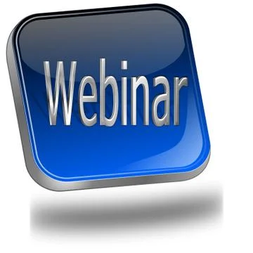 Webinar button Stock Illustration