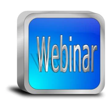 Webinar button Illustrazione stock