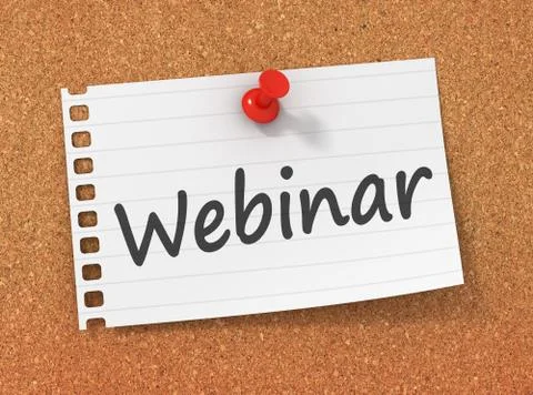 Webinar concept 3d illustration Stock Illustration