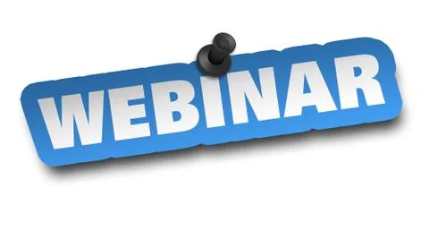 Webinar concept 3d illustration isolated Stock Illustration
