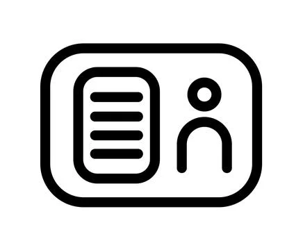 Webinar concept online course class outline vector line icon. document passport 库存插图