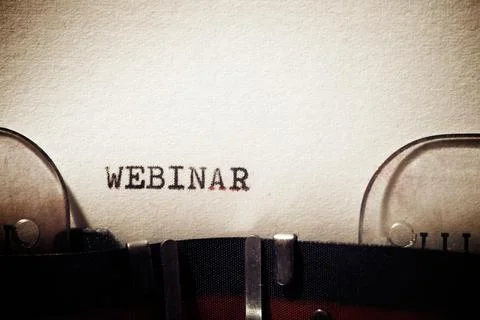 Webinar concept view Stock Photos