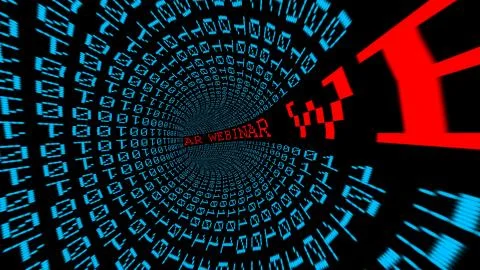 Webinar data tunnel 스톡 일러스트