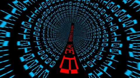 Webinar data tunnel 스톡 일러스트