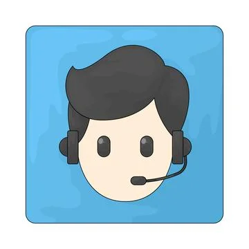 Webinar host illustration Stock Illustration