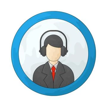 Webinar host illustration Stock Illustration