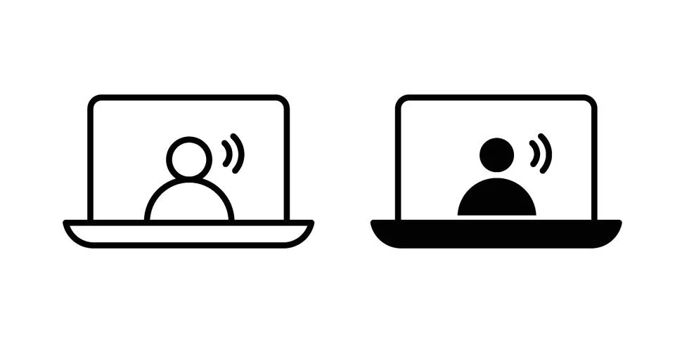 Webinar icon bundle for website design projects Stock Illustration