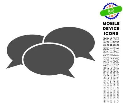 Webinar Icon with Set Stockillustratie