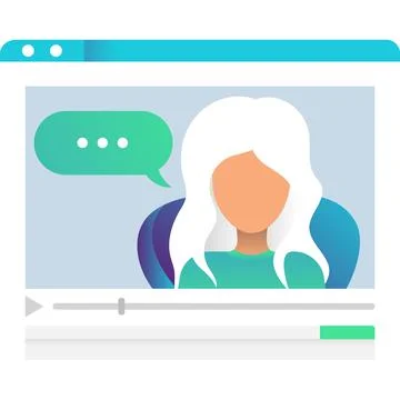 Webinar icon vector online training seminar video イラスト素材