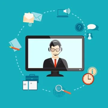 Webinar Stock Illustration
