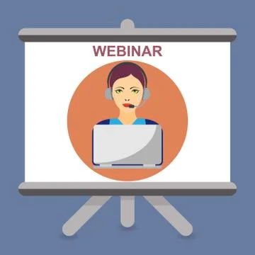 Webinar Stock Illustration