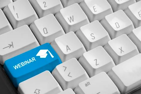 Webinar key Stock Photos