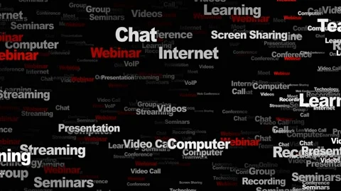 WEBINAR Keywords Animation, Background, ... | Stock Video | Pond5