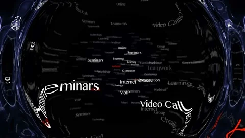 WEBINAR Keywords Animation, Background, Loop Stock-Footage 162981479