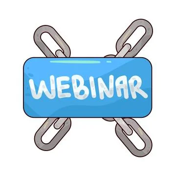 Webinar Link illustration Stock Illustration