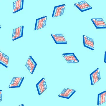Webinar monetization isometric icon seamless pattern 스톡 일러스트