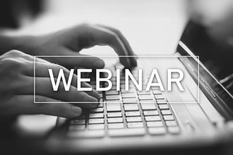 Webinar online, internet education, e-learning 스톡 사진