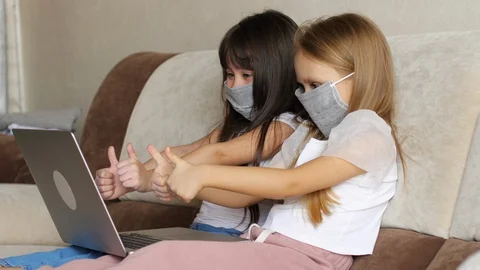 Webinar online learning for children Video stock 127807355