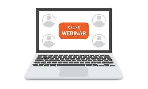 Webinar, online training, learning, tutorial, business strategy, education Stock Illustration