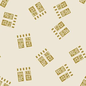 Webinar presentation glyph vector seamless pattern Illustrazione stock