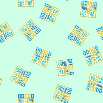 Webinar presentation vector seamless pattern 스톡 일러스트