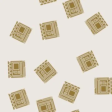 Webinar presentation virtual conference glyph seamless pattern 스톡 일러스트