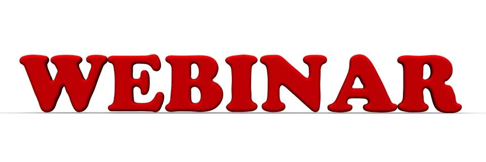 Webinar. The red word 스톡 일러스트