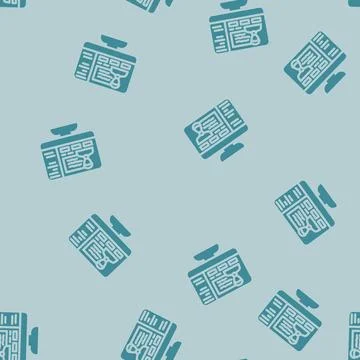 Webinar session online learning platform glyph vector seamless pattern Stock Illustration