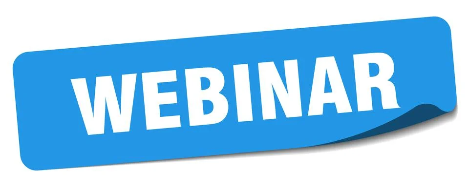 Webinar sticker. webinar label イラスト素材