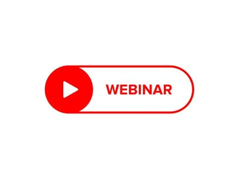Webinar vector button Stock Illustration