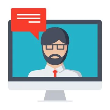 Webinar Vector Icon Stock Illustration