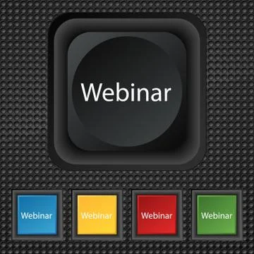 Webinar web camera sign icon. Online Web-study symbol. Website e-learning nav 스톡 일러스트
