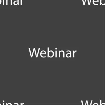 Webinar web camera sign icon. Online Web-study symbol. Seamless pattern on a  Illustrazione stock