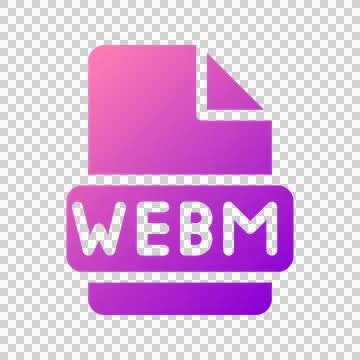 Webm modern icons with subtle gradient feel for video files イラスト素材