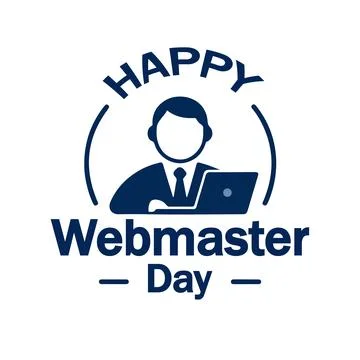 Webmaster Day logo Illustrazione stock