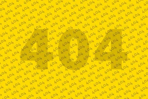 Webmaster Day. Lots of 404 signs on a yellow background. Stock Illustration