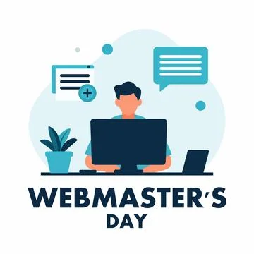 Webmaster Day Programmer Computer Design Programming Freelance Stock-Illustration