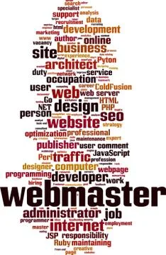 Webmaster word cloud Illustration