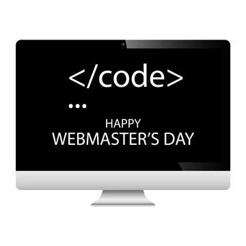 Webmasters day code 스톡 일러스트