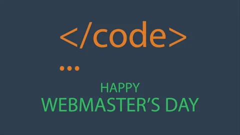 Webmasters day program code Stock Footage 268946742
