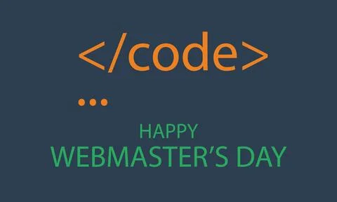 Webmasters day program code Illustration